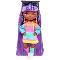Mattel Extra Mini Purple Hair Doll Violetti