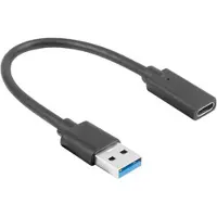 Lanberg USB-C 3.1 (Naaras) - USB-A (Uros) 15cm Adapteri