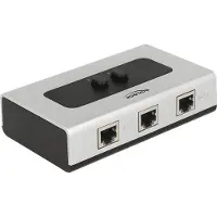 DeLOCK – Switch RJ45 10/100/1000 Mbps 2 port manual bidirectional (87673)