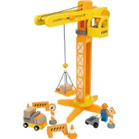 Small Foot Design Rakennusnosturi rakennustyömaan tarvikkeilla