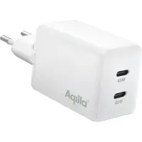 Aqiila Chargebird W45 seinälaturi GaN 45W valkoinen