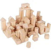 Small Foot - Wooden Building Blocks in Bag 100dlg.