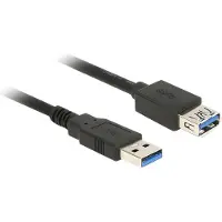 DeLOCK 85053 USB cable USB 3.2 Gen 1 (3.1 Gen 1) 0.5 m USB A Black (85053)