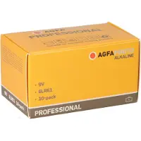 Agfa Batterie Alkaline Professional -9V E-Block 10St. (110-858463)