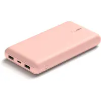 Belkin Power Bank 20K -varavirtalähde, 20 000 mAh, vaaleanpunainen