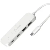 J5CREATE USB-C jakaja; 2 x USB-A / 2 x USB-C