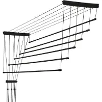 Kadax Katto Kylpyhuone Pyykinkuivain 6 sauvaa 180cm
