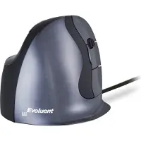 Evoluent VMDL, Oikeakätinen, Vaakasuuntainen muotoilu, Laser, USB A-tyyppi, Musta, Harmaa