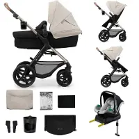 Kinderkraft MOOV 2 4-in-1 Yhdistelmävaunut, Moonlight Grey