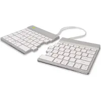 R-Go Tools Jakautuva ergonominen näppäimistö - - Bluetooth 5.0 - QWERTY US - Tauko-ohjelmisto - Valkoinen
