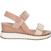 Xti for woman. 14384802-TAUPE Sandals 143848 taupe (40), 5 to 8 cm, Velcro, Casual