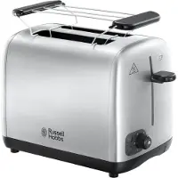 Russell Hobbs Adventure 24080-56 -leivänpaahdin, 2 viipaleita, hopea