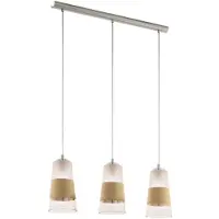 Eglo 49152 - Kattokruunu narulla BURNHAM 3xE27/60W/230V