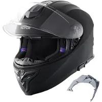 Vevor -moottoripyöräkypärä, täysikokoinen, Smart Street ABS- ja tiheäkypärä Bluetooth-paikalla ja vaihdettavalla linssillä, DOT-hyväksytty mukava motocross-kypärä, sopii nuorille ja aikuisille