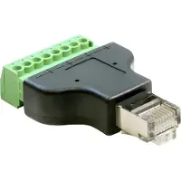 DeLOCK terminalblocksadapter, RJ45 hane, 8-pin