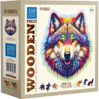 Wooden City Puupalapeli, Sateenkaari susi, woodencity, HE 0205-M,
