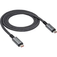 Akyga Usb-c Usb-c Ak-usb-45 kaapeli, 40gbps, 240w Pd, 8k@60hz, 1m