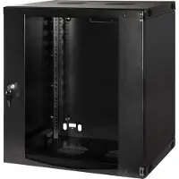 Logilink W12F64B, Seinään asennettava laitekehikko, 50 kg, 20 kg, Musta