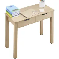 Vevor pieni työpöytä laatikoilla, lasten työpöytä makuuhuoneeseen, moderni yksinkertainen työpöytä piirtämiseen, lukemiseen, kirjoittamiseen, suorakaiteen muotoinen MDF-huonekalujen työpöytä kotiin, t