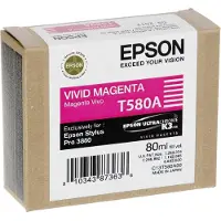 Epson Yksittäispakkaus, kirkas magenta T580A00, Magenta, Väriainepohjainen muste, 80 ml, 1 kpl, Kertapakkaus