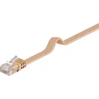 Pro LAN CAT 6 Flat U/UTP - Ruskea - 1m