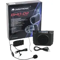 Omnitronic BHD-02 Mobile PA-kaiutin 5 cm 2 tuuman akkukäyttöinen 1 kpl