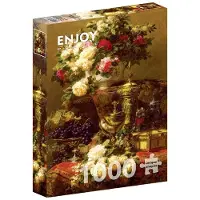 Enjoy Puzzle ENJOY Jean-Baptiste Robie: Flowers and Fruit 1000p palapeli