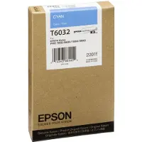 Epson T6032 -mustekasetti 220 ml, syaani, mallille Stylus Pro 7800/7880/9800/9880