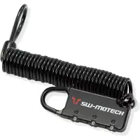 SW-Motech laukun vaijerilukko 180 Cm LUKKO NUMEROKOODILLA