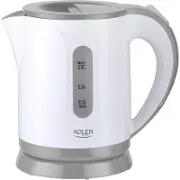 Adler Electric kettle 0,8l AD 1371g white-gray