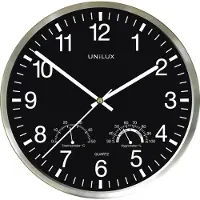 Unilux Wetty clock black/silver
