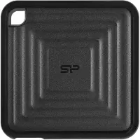 Silicon Power CP60, 2 TB, A-tyypin USB:stä C-tyypin USB:hen, 3.2 Gen 2 (3.1 Gen 2), 540 MB/s, Salasanasuojaus, Musta (SP020TBPSDPC60CK)