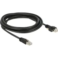 DeLOCK 85669, 3 m, Cat6, S/FTP (S-STP), RJ-45, RJ-45, Musta