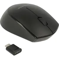 DeLOCK Wireless USB-C Optinen 1000dpi Hiiri Musta