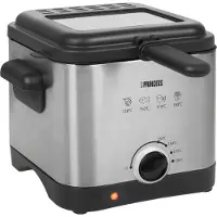 Princess Prinsessa 182612 Friteuse 1.5 l 1000 W tarttumaton pinnoite, ylikuumenemissuoja hopea, musta