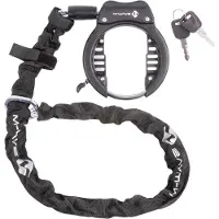 M-Wave Ringchain Xl Frame Lock With Chain Musta 5.5 x 1000 mm