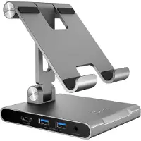 J5CREATE MULTI-ANGLE STAND WITH DOCKING - STATION FOR IPAD PRO SPACE GREY