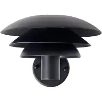 Dyberg-Larsen Dl 20 Væglampe Sort Udendørs - Black - Ø 20 CM