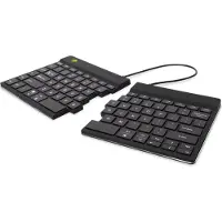 R-Go Tools Ergonomisch toetsenbord R-Go Split Break met pauzesoftware, gesplitst toetsenbord, QWERTY (US), Bluetooth, zwart, Langaton, Bluetooth, Näpp (RGOSBUSWLBL)