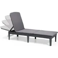 Keter Jaipur Sun Lounger Day Bed tyynyillä 58 x 187 x 29 cm