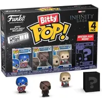 Funko POP! Blister 4 hahmoa Bitty POP Marvel The Infinity Saga Kapteeni Amerikka