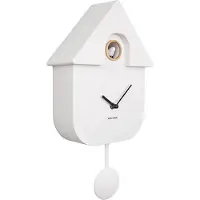 Karlsson Wall Clock Modern Cuckoo Abs Cobalt Blue - White - 41X8.5X21.5CM