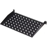 Digitus 2U FIXED SHELF FOR RACKS FROM 450 MM DEPTH 88,5X483X352 MM, UP TO 25 KG, BLACK (RAL 9005) (DN-19 TRAY-2-SW)