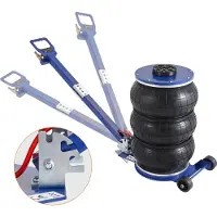 Vevor -ilmatunkki, 5 tonnia / 11 000 paunaa (n. 5 t) kolmoispussillinen ilmatunkki, turvatyynytunkki kuudella teräsputkella, nostokorkeus jopa 18,5 tuumaa / 470 mm, 3–5 sekunnin nopea nostopaineilmatun