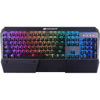 Cougar CGR-Attack-X3-RGB, Langallinen, USB, Mekaaninen, QWERTY, RGB LED, Musta
