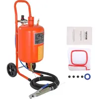 Vevor 18,9 litran hiekkapuhallin, 60–110 PSI, korkeapainehiekkapuhallin, 4 suutinta