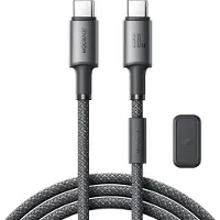 JOYROOM S-A50 Unlimited Series 60W USB-C - USB-C Cable with Magnetic Organizer 1.2m - Gray