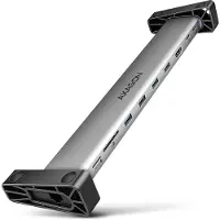 Axagon 3.2 Gen1 USB-C 9-in-1 -telakka, harmaa
