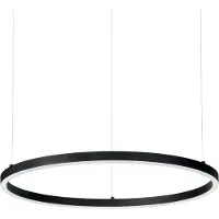 Ideal Lux Led riippuvalaisin Oracle Slim, Musta, Olohuone/ruokailutila, Alumiini, Moderni