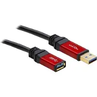 DeLOCK Premium - USB forlængerkabel - USB Type A (han) til USB Type A (hun) - USB 3.0 - 5 m - lajiteltu